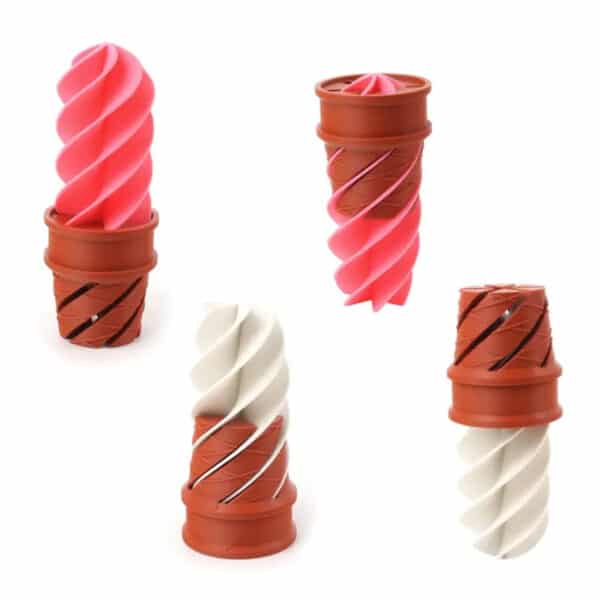 Fun Spiral Ice Cream 3D Printed Fidget Toy for Children - Image 2