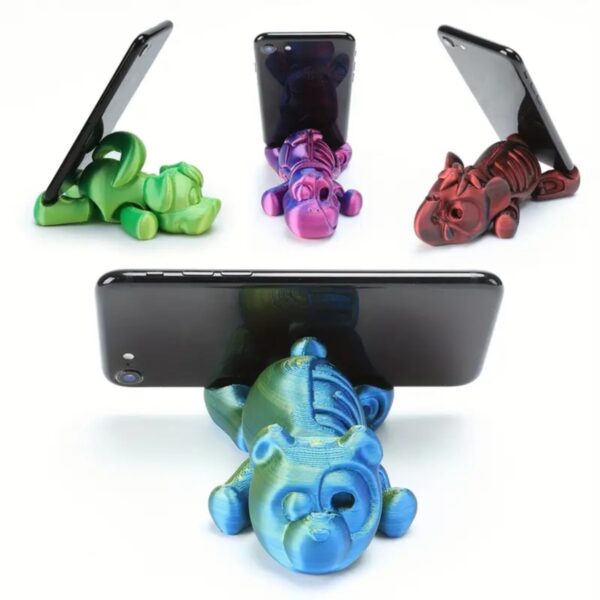 3D Printed Teddy Bear Stand for Phones and Decor - Image 2