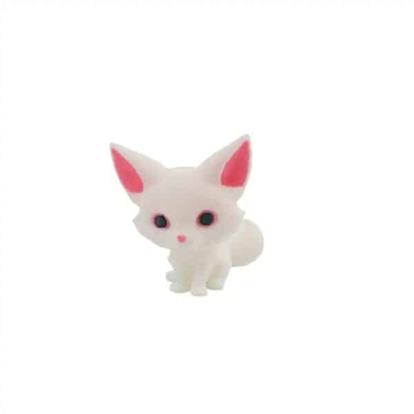 Creative 3D Printed White Fox Statue Toy For Kids - Image 4