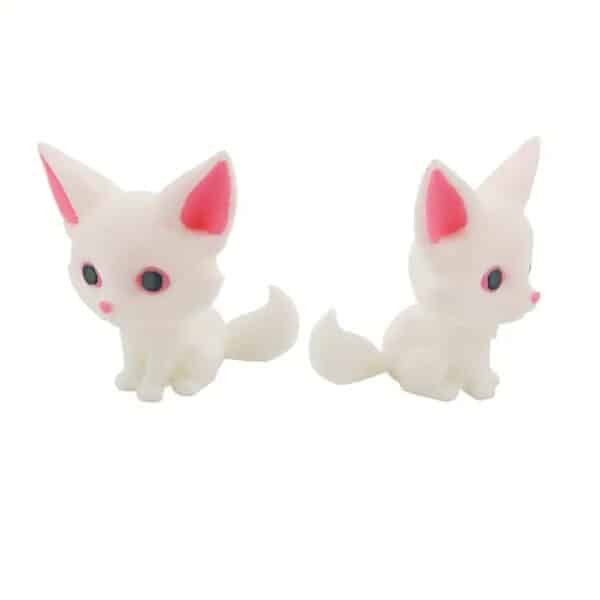 Creative 3D Printed White Fox Statue Toy For Kids - Image 6
