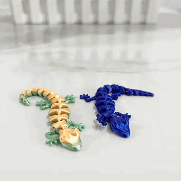 Mini 3D Printed Customized Gecko with Movable Joints - Image 11