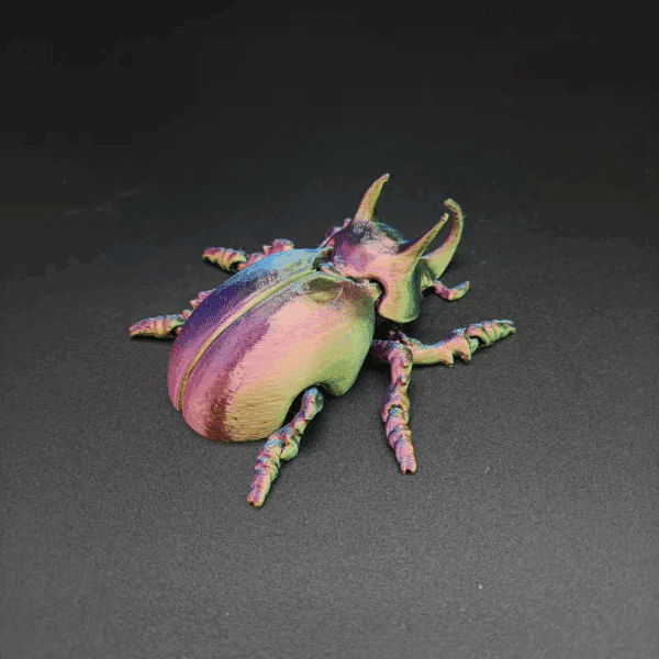 3D Printed Realistic Rhinoceros Beetle Articulated Toy - Image 8