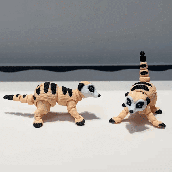 Articulated 3D Printed Cute Meerkat Toy for Children's - Image 3