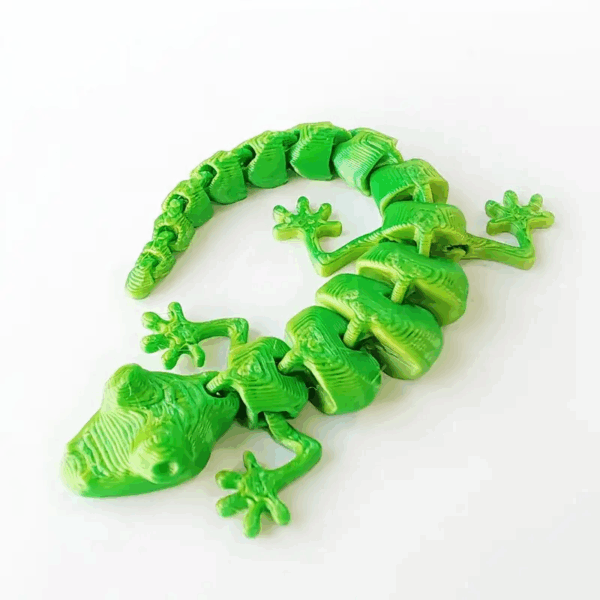 Mini 3D Printed Customized Gecko with Movable Joints - Image 4