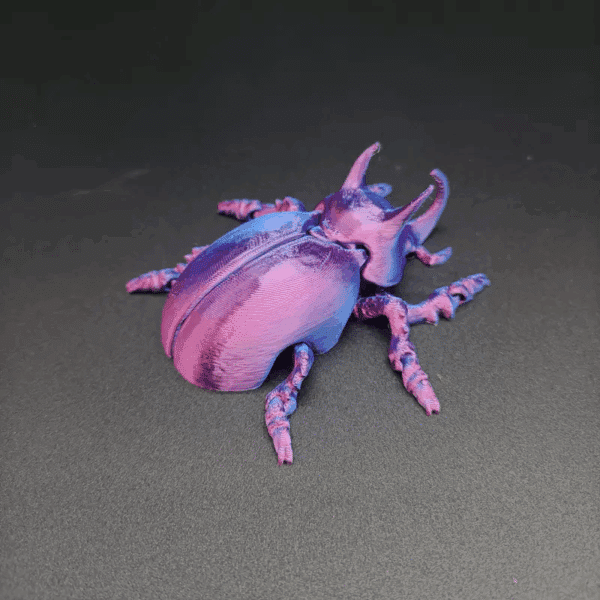 3D Printed Realistic Rhinoceros Beetle Articulated Toy - Image 3