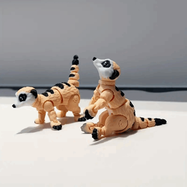 Articulated 3D Printed Cute Meerkat Toy for Children's - Image 4