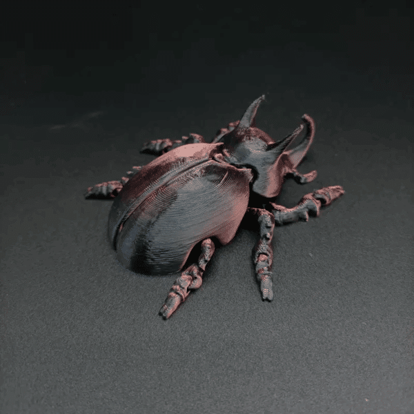 3D Printed Realistic Rhinoceros Beetle Articulated Toy - Image 4
