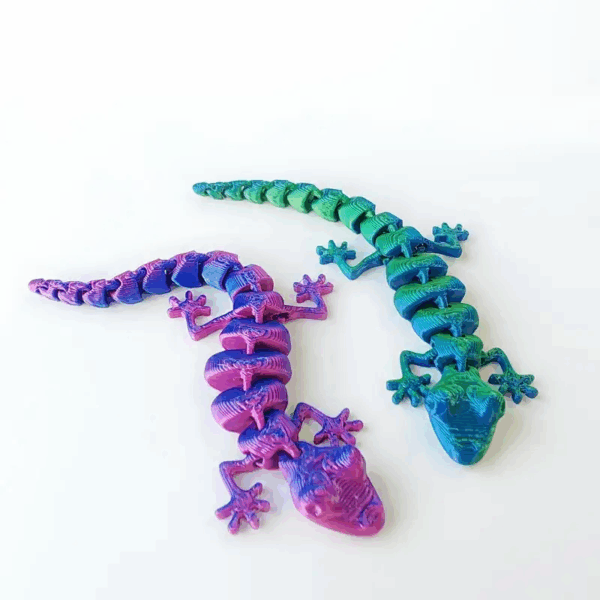 Mini 3D Printed Customized Gecko with Movable Joints - Image 6
