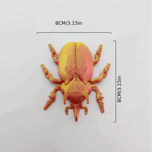 3D Printed Realistic Rhinoceros Beetle Articulated Toy - Image 6