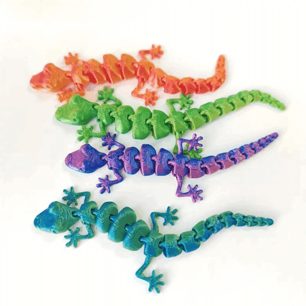 Customized Mini 3D Printed Gecko with Movable Joints - Image 7