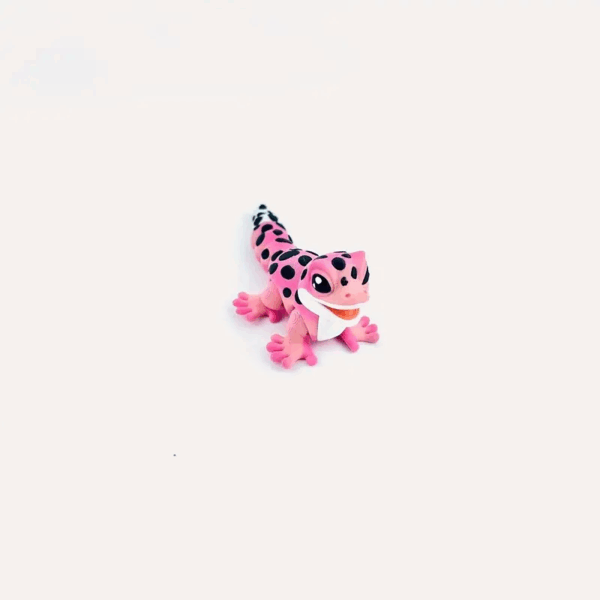 Movable Gecko Toy with 3D Printed Artificial Eyes - Image 7