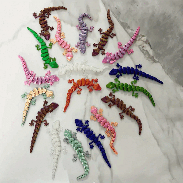 Customized Mini 3D Printed Gecko with Movable Joints - Image 11