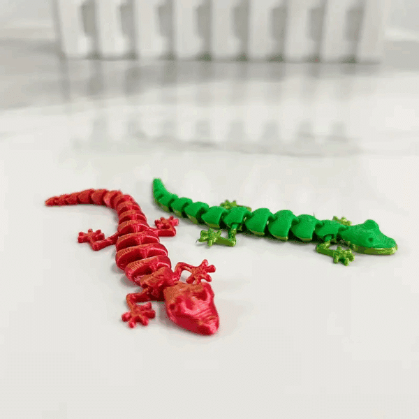 Mini 3D Printed Customized Gecko with Movable Joints - Image 9