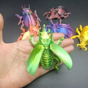Movable Rhinoceros Beetle Model