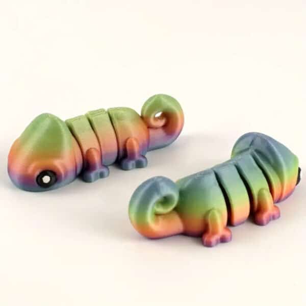 3D Printed Articulated Chameleon Toy for Children's - Image 2