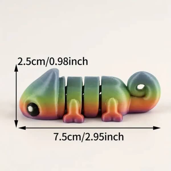 3D Printed Articulated Chameleon Toy for Children's - Image 4