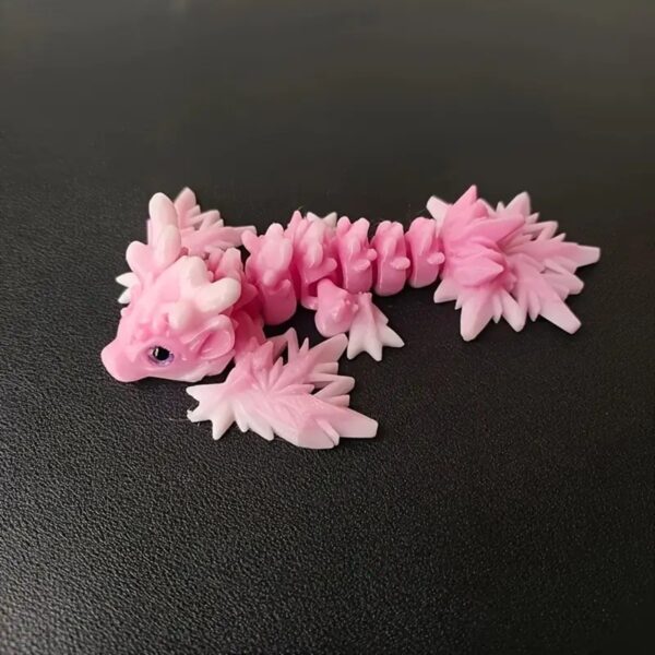 3D Printed Personalized Ice Dragon Toy with Movable Joints - Image 4