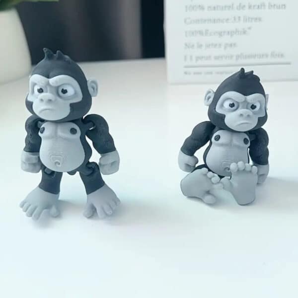 Custom 3D Printed Adorable Angry Gorilla Toy for Children's - Image 3