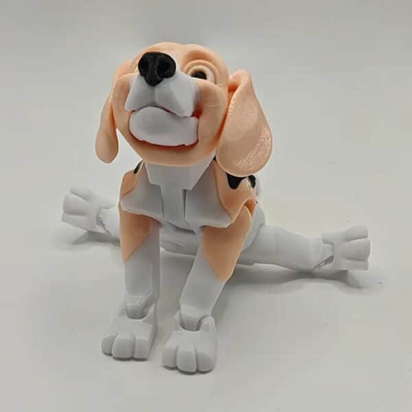 Customized 3D Printed Beagle Dog with Articulated Joints - Image 2