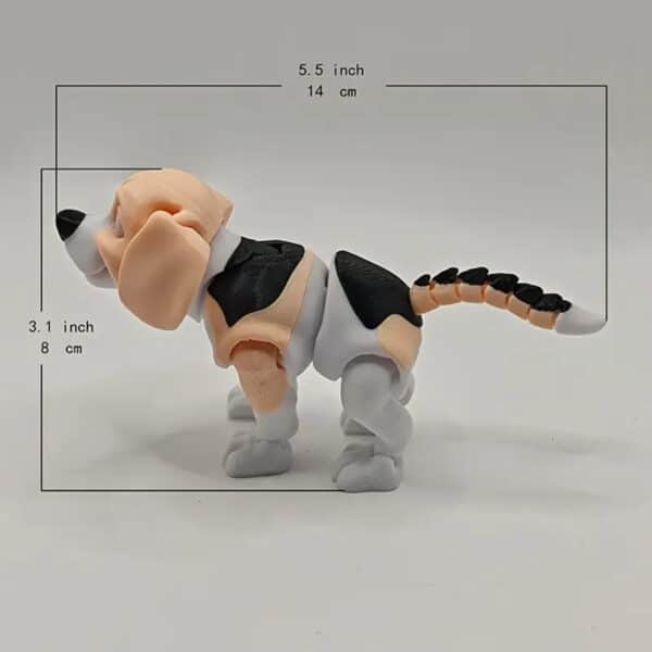 Customized 3D Printed Beagle Dog with Articulated Joints - Image 3