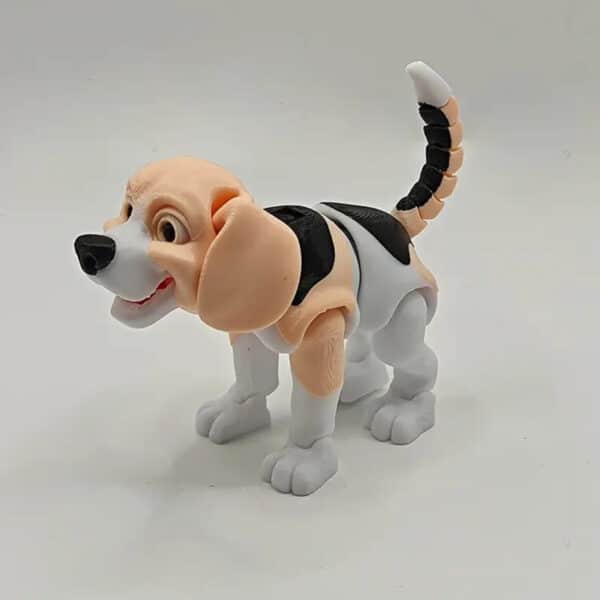 Customized 3D Printed Beagle Dog with Articulated Joints - Image 4