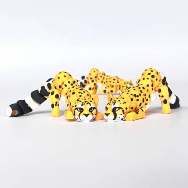 Articulated 3D Printed Cheetah Animal Toy for Children's - Image 3