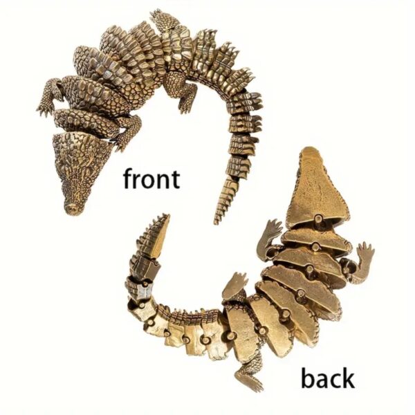 3D Printed Movable Crocodile Statue Toy for Children's - Image 2