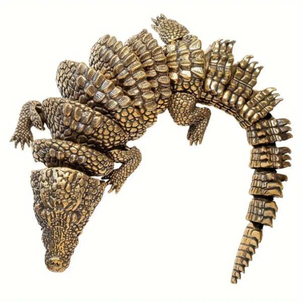 3D Printed Movable Crocodile Statue Toy for Children's - Image 3