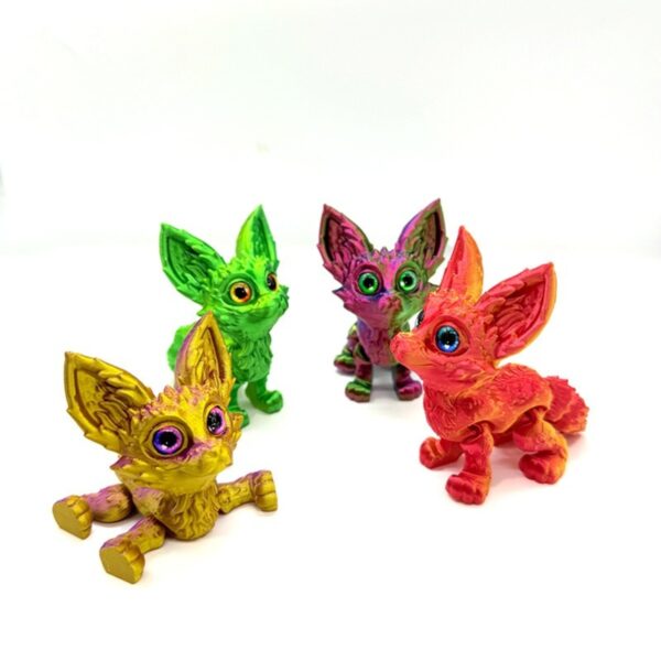 3D Printed Customizable Fox with Articulated Joints for Kids - Image 3