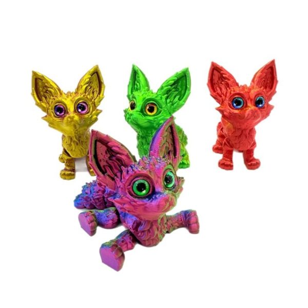Articulated Personalized Fox 3D Printed Toy for Children - Image 5