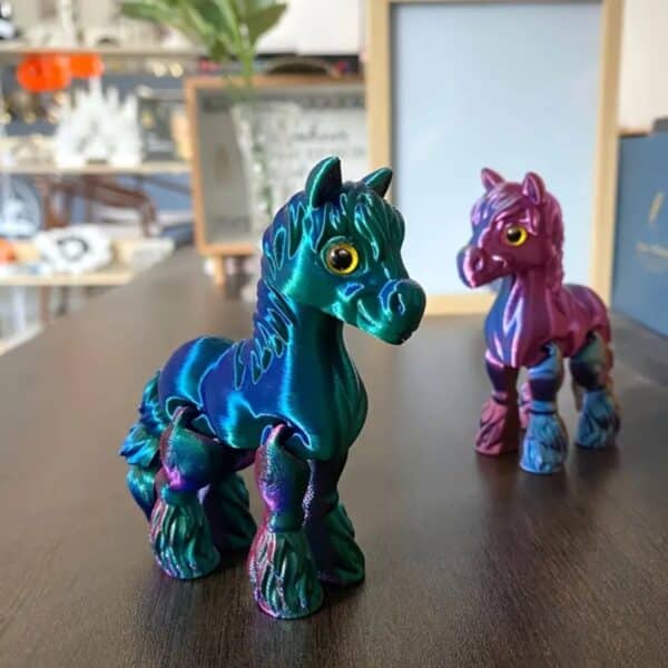 3D Printed Vibrant Articulated Horse Toy for Children's - Image 6