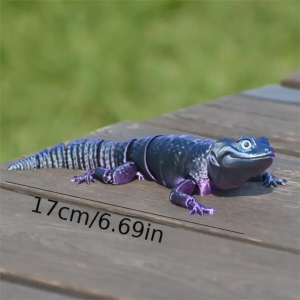 3D Printed Lizard Model with Flexible Movable Joints - Image 4