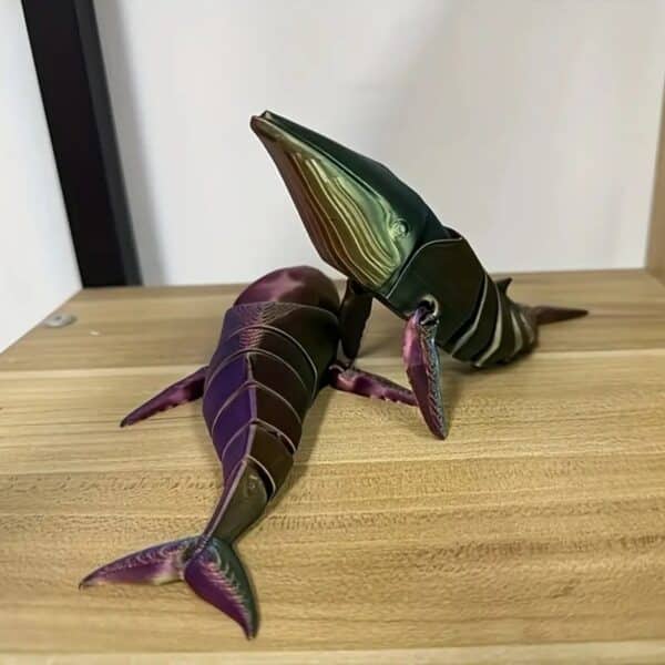Articulated Customized 3D Printed Orca Toy for Children's - Image 3