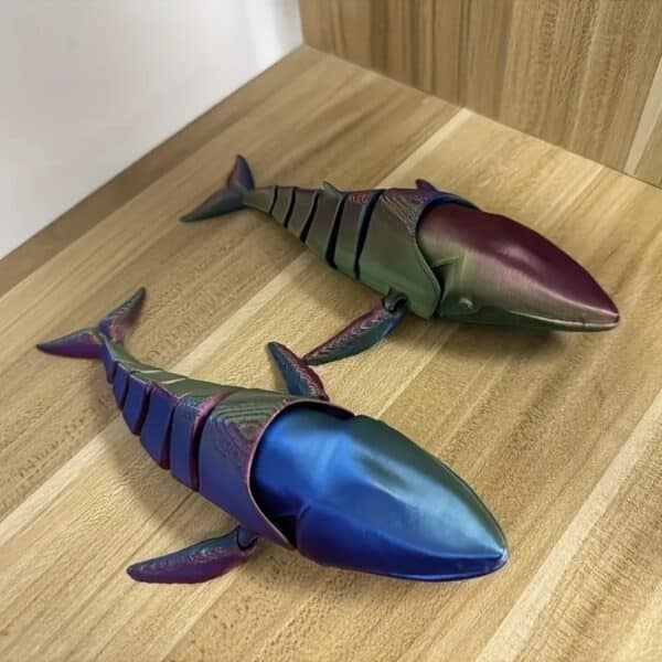 Articulated Customized 3D Printed Orca Toy for Children's - Image 5