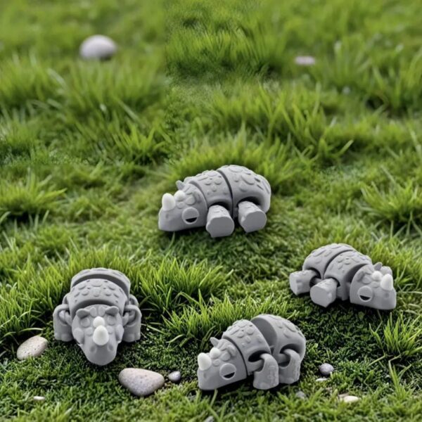 Customized 3D Printed Articulated Rhino Toy for Children's - Image 2
