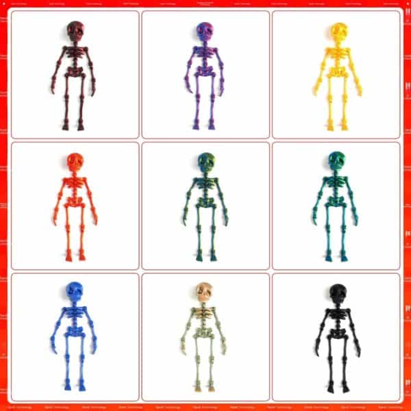 3D Printed Skeleton Toy with Movable Joints for Kids - Image 2