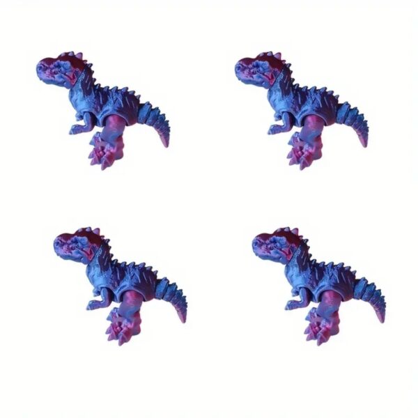 3D Printed T Rex Dinosaur Animal Toy with Movable Joints - Image 2