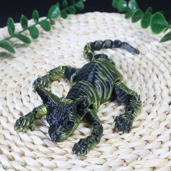 Articulated 3D Printed Cat Statue Toy for Children's - Image 10