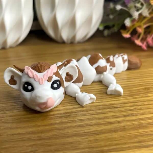 3D Printed Customized Cow with Movable Joints For Kids - Image 5