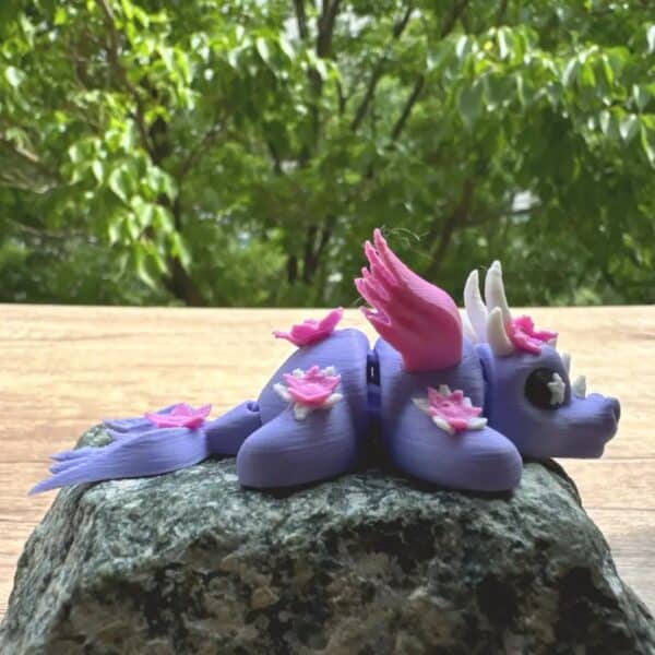 3D Printed Lucky Dragon with Flexible Poseable Joints - Image 3