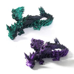 Custom 3D Printed Interactive Articulated Dragon Toy for Kids