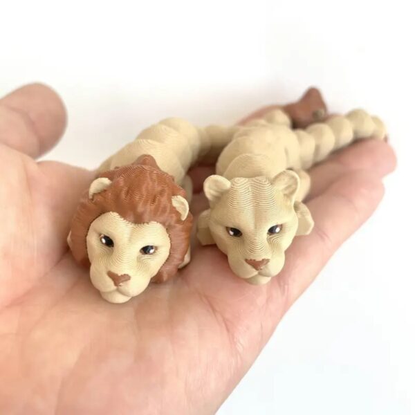Articulated 3D Printed Lion Ornament Toy for Children's - Image 5