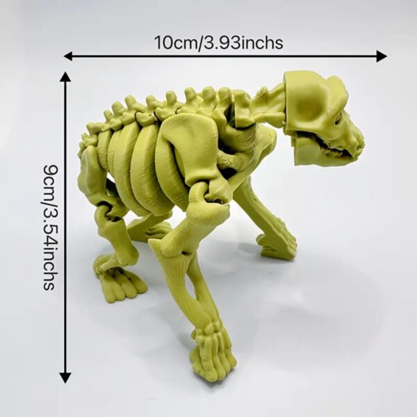 Articulated 3D Printed Primate Animal Skeleton Model Toy - Image 2