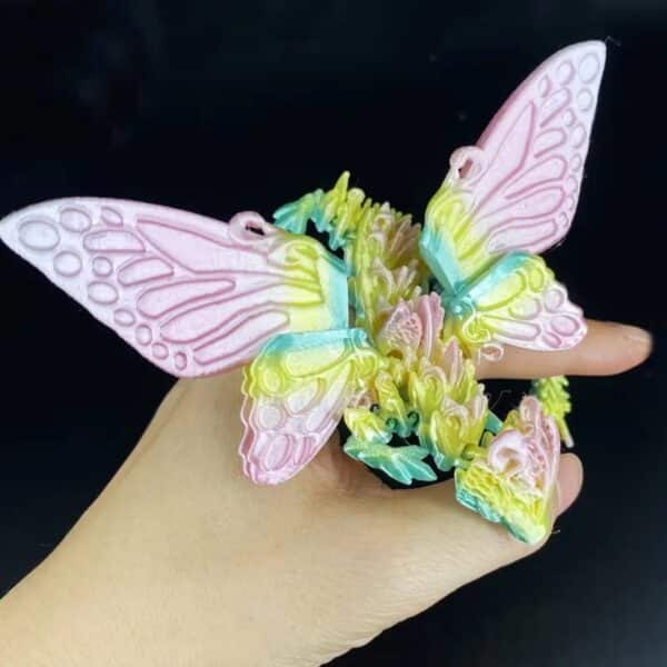 Customizable 3D Printed Butterfly Dragon with Movable Joints - Image 5