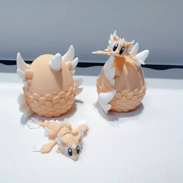 Customizable 3D Printed Adorable Celestial Dragon Egg Set - Image 4