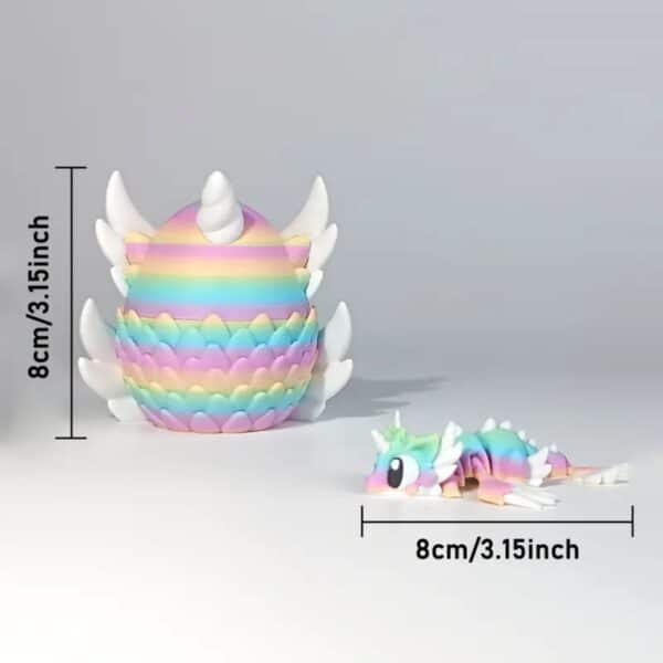 3D Printed Celestial Dragon Egg Statue Set Toy for Kids - Image 4