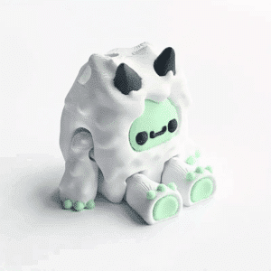 Christmas Yeti Statues
