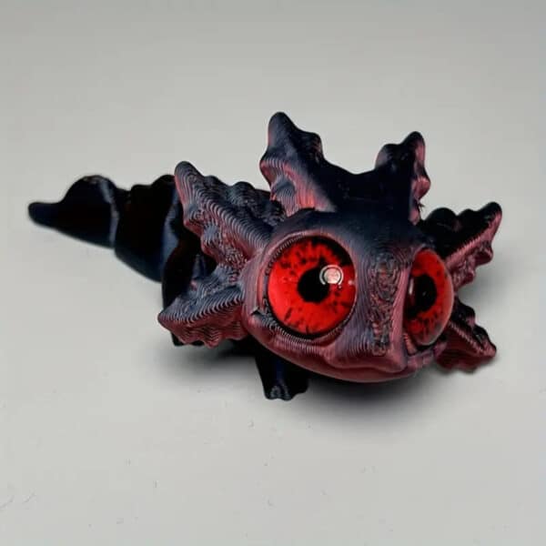 3D Printed Customizable Salamander Toy with Big Eyes - Image 4