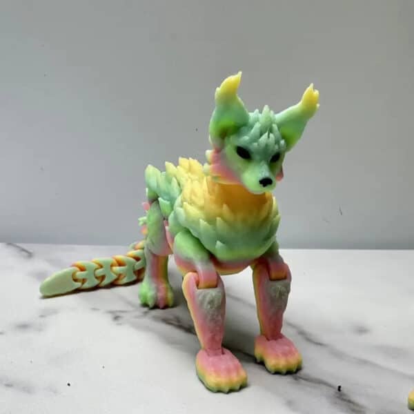 3D Printed Articulated Dragon Cat Toy for Children - Image 5
