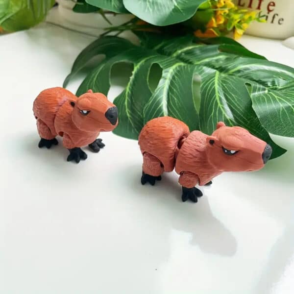 Movable 3D Printed Capybara Animal Toy for Children's - Image 3
